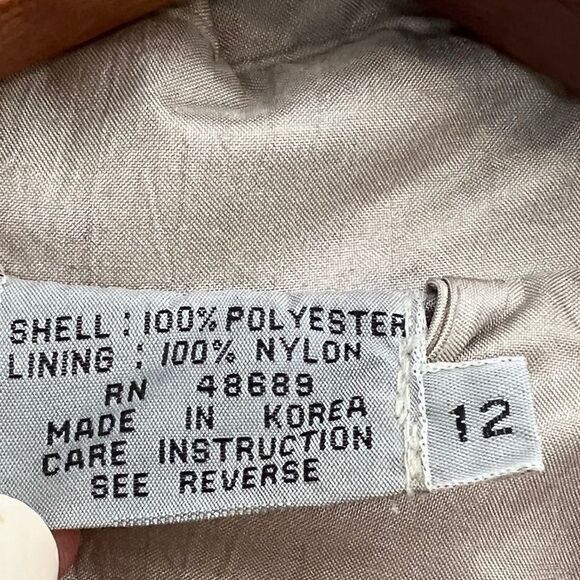 British Mist Champagne Colored Trench Coat - Picture 6 of 8